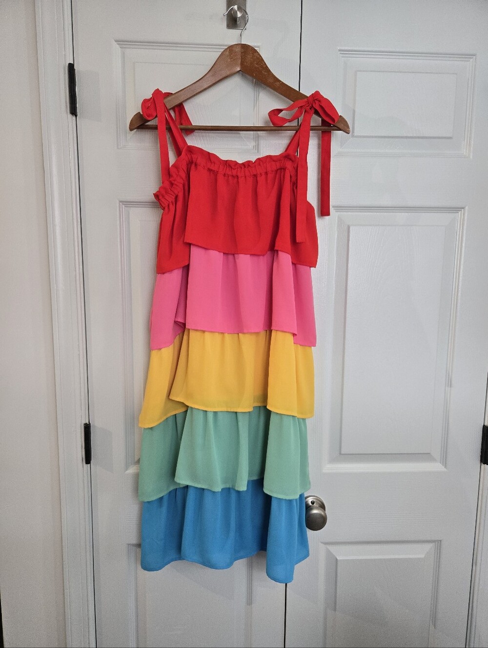 CROSBY by Mollie Burch Rainbow Tiered Dress